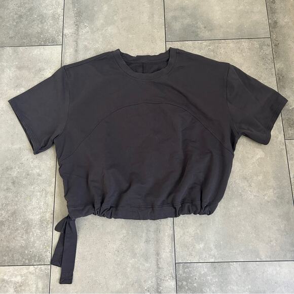 Lululemon LA Side Cinch T-Shirt Black Granite 4 - Picture 1 of 6